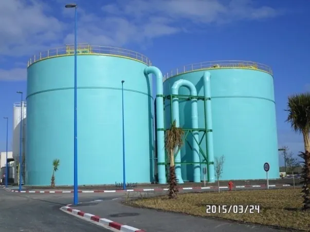 Sablage et peinture des réservoirs de l’usine de dessalement