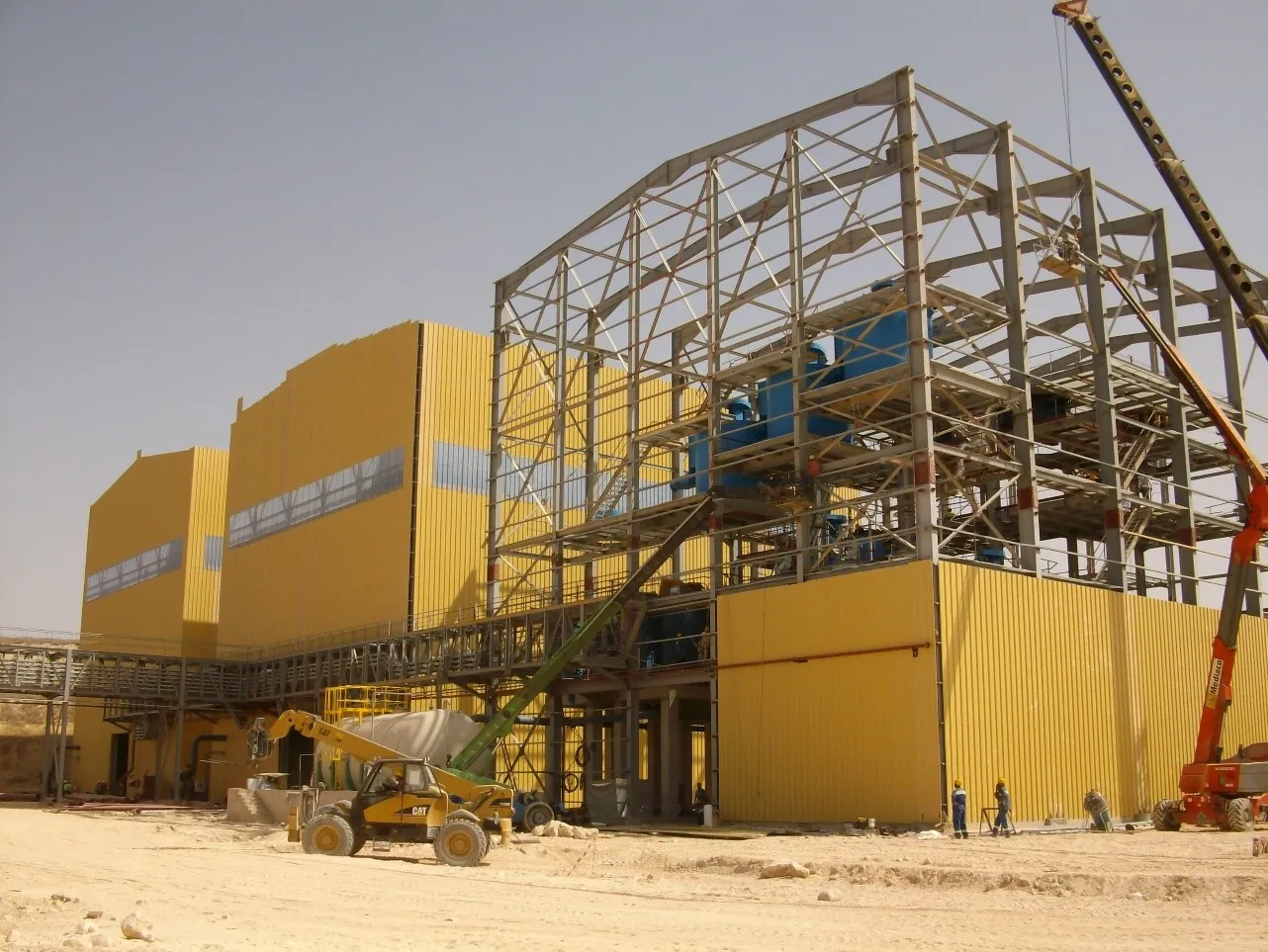 Charpente métallique — extension de la laverie MEA