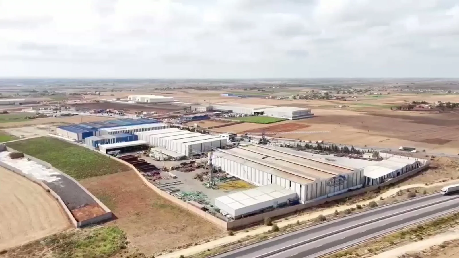 Zone industrielle d’El Jadida vue du ciel